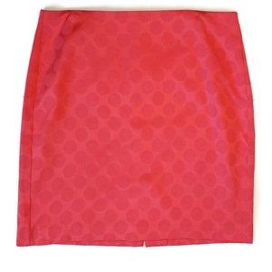 💜 BANANA REPUBLIC Polka Dot Pencil Skirt Coral